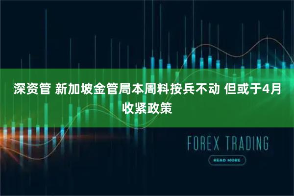 深资管 新加坡金管局本周料按兵不动 但或于4月收紧政策